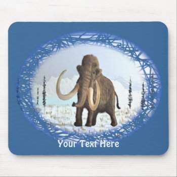 Woolly Mammoth Mouse Pad by Bluestar48 at Zazzle