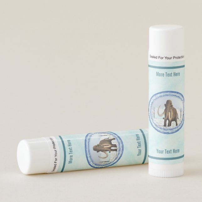 Woolly Mammoth On Snow Lip Balm (Front)
