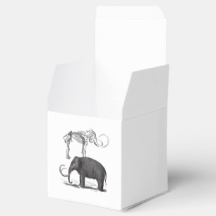 Woolly Mammoth Prehistoric Elephant and Skeleton Favor Boxes