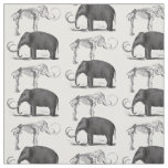 Woolly Mammoth Prehistoric Elephant Fabric
