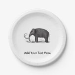 Woolly Mammoth Prehistoric Elephant Paper Plates