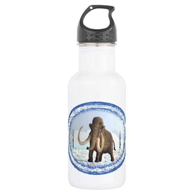 Woolly Mammoth Stainless Steel Water Bottle (Front)