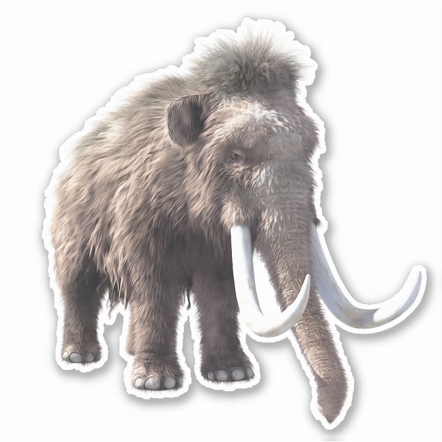 Woolly Mammoth Sticker (Front)