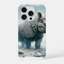 Woolly Rhinoceros AREF413 - Watercolor iPhone 15 Pro Case