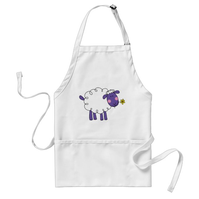 Woolly sheep adult apron (Front)