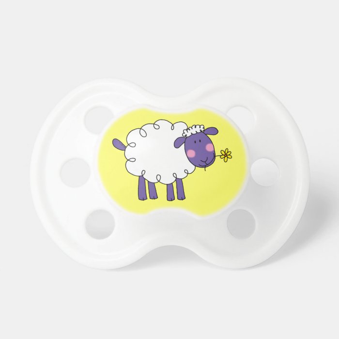 Woolly sheep baby pacifiers