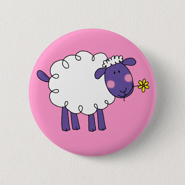 Woolly sheep button (Front)