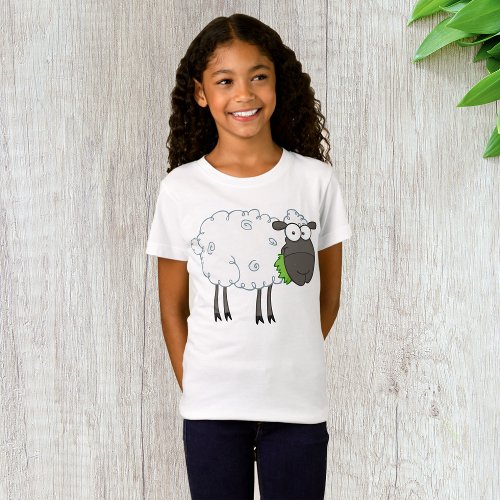 Woolly Sheep Girls T_Shirt