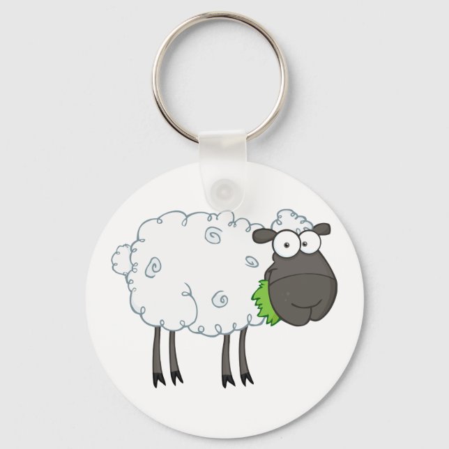 Woolly Sheep Keychain (Front)
