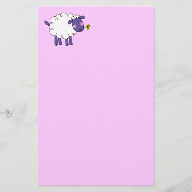 Woolly sheep stationery (Front)