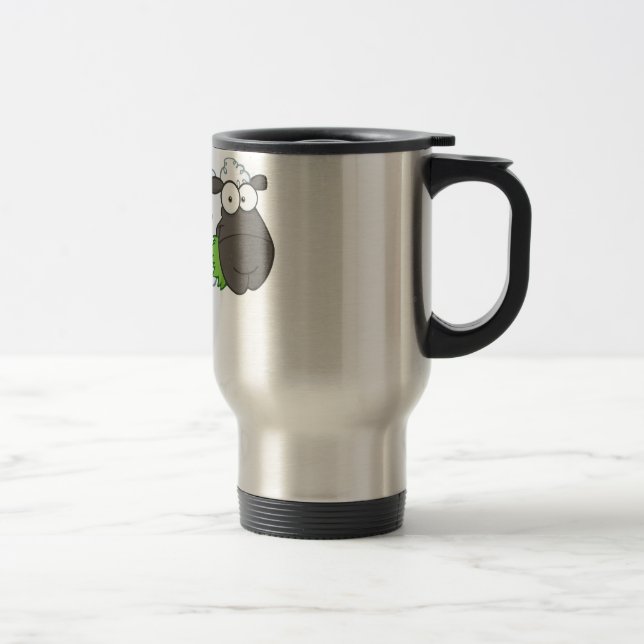 Woolly Sheep Travel Mug (Right)