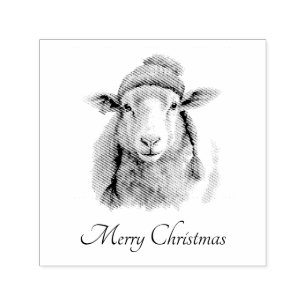 Woolly Wonderland, custom Self-inking Stamp