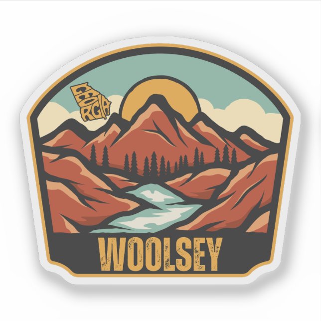Woolsey, Georgia Sticker (Front)