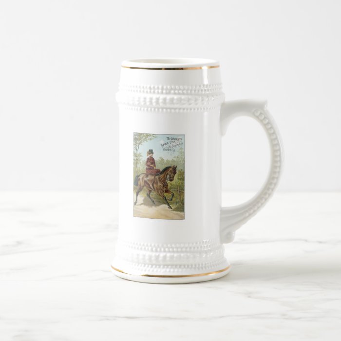 Woolson Spice Co Horse Trading Card Coffee Mugs
