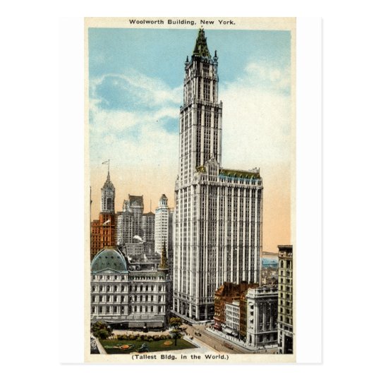 Woolworth Building New York Repro Vintage 1921 Postcard | Zazzle.com