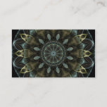 Wooly Green And Blue Royal Kaleidoscope Business Card at Zazzle