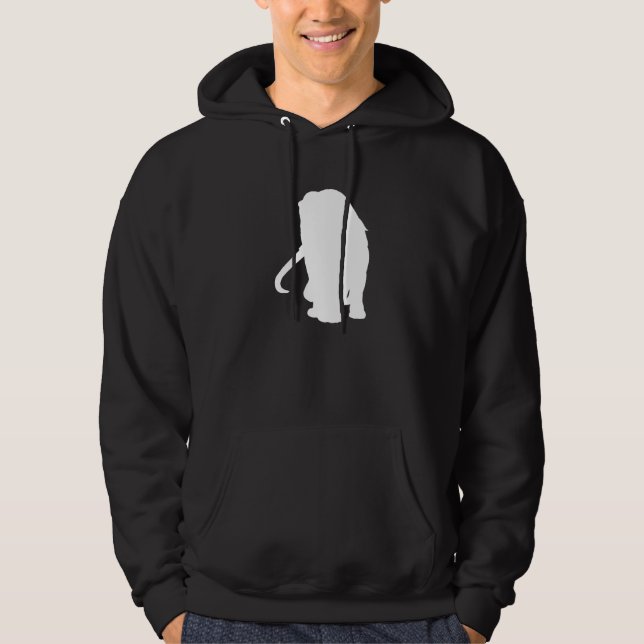 Wooly Mammoth Silhouette Hoodie (Front)