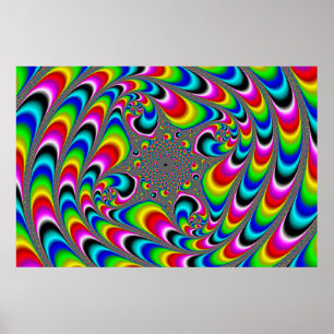 Woooo Mandelbrot Fractal Poster