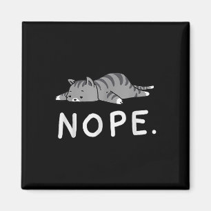Woot Nope Cat Magnet