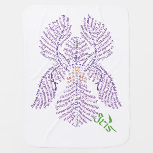 Wor(l)d Iris Baby Blanket