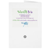 Wor(l)d Iris Card (Back)