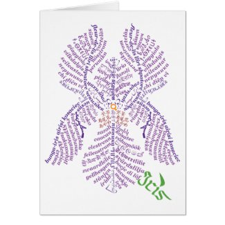 Wor(l)d Iris Card