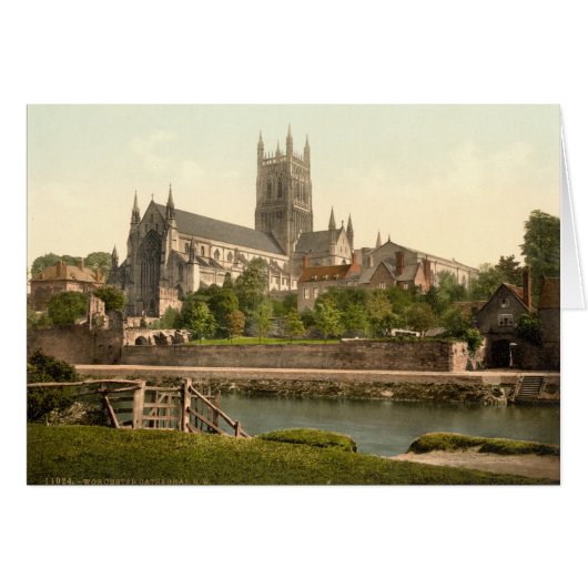 Worcester Cathedral II, Worcestershire, England Cards (Front Horizontal)