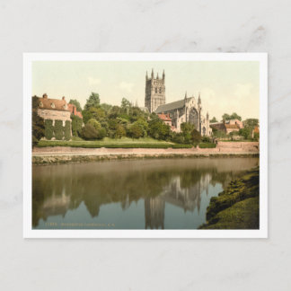 Worcester Cathedral, Worcestershire, England Postcard