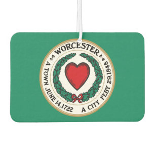 Worcester city flag air freshener
