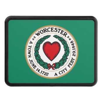 Worcester City Flag Hitch Cover by Pir1900 at Zazzle