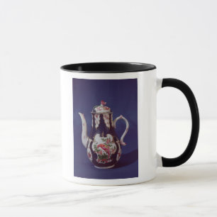 Worcester coffee pot, decorated with birds mug