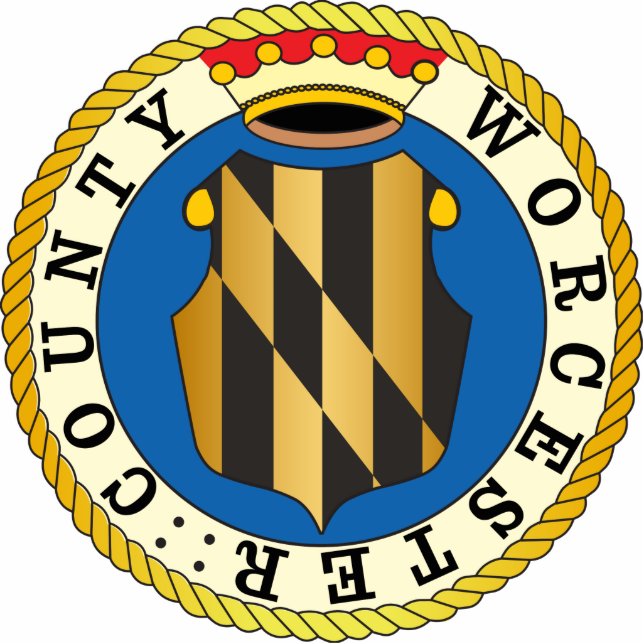 Worcester County seal Cutout (Front)