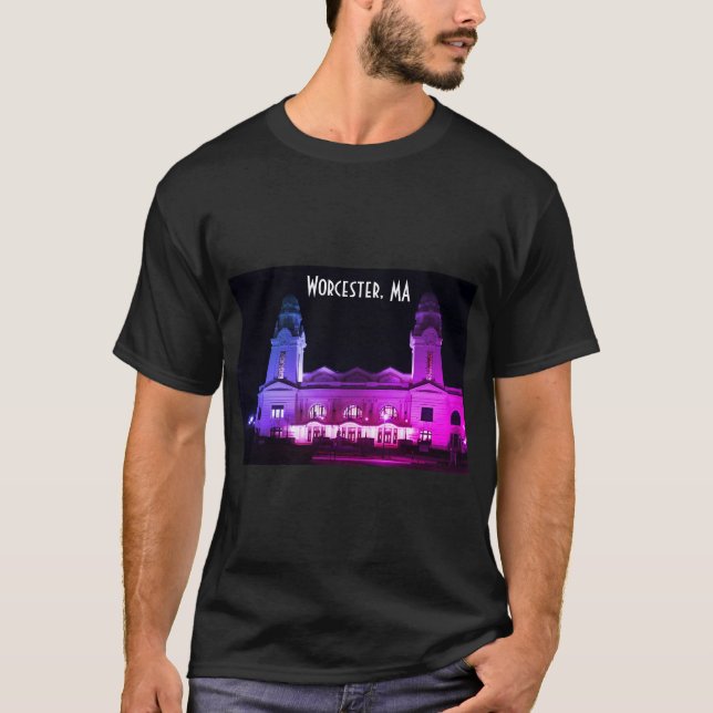 Worcester, MA Beaux Arts Architecture T-Shirt (Front)