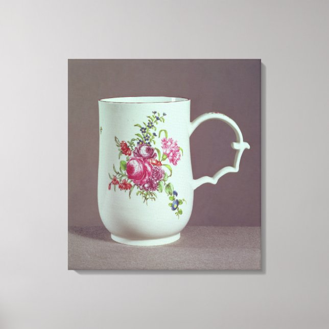 Worcester mug, Grainger and Company, c.1840 Canvas Print (Front)