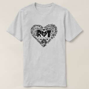 Word Art Respiratory Therapy T-Shirt