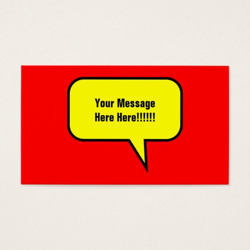 Customizable word Balloon Business Card Template