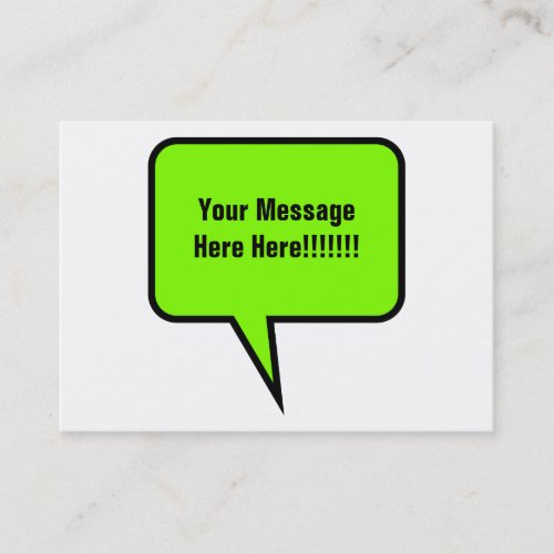 Word Balloon Business Cards