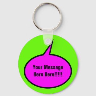 word Balloon Keychain