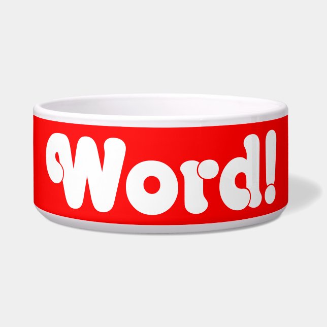 Word! Bowl (Front)