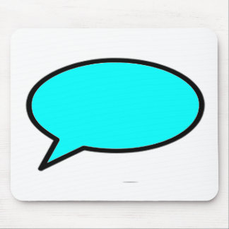 Word Bubble Left Cyan The MUSEUM Zazzle Gifts Mouse Pad