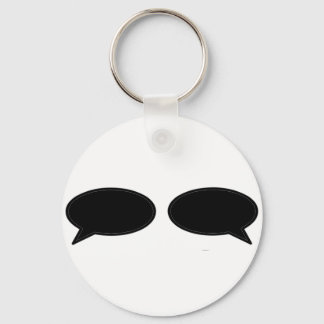 Word Bubble Left Right Black The MUSEUM Zazzle Gif Keychain