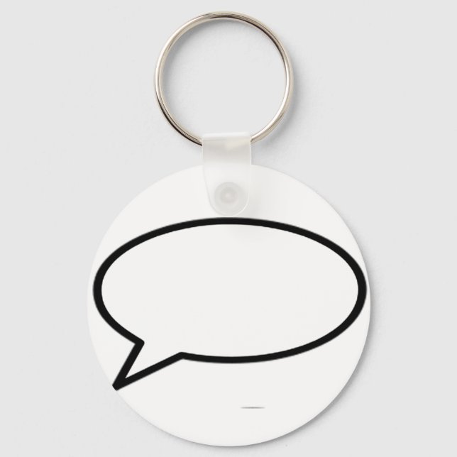 Word Bubble Left The MUSEUM Zazzle Gifts Keychain (Front)