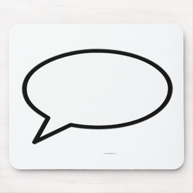 Word Bubble Left The MUSEUM Zazzle Gifts Mouse Pad (Front)