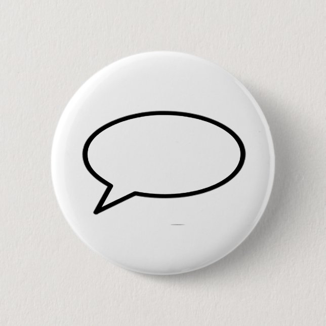 Word Bubble Left The MUSEUM Zazzle Gifts Pinback Button (Front)