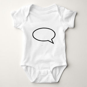 Word Bubble Right Trans The MUSEUM Zazzle Gifts Baby Bodysuit