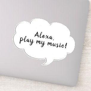 word bubble thought sticker