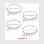 Word Bubble with Your Own Text Sticker