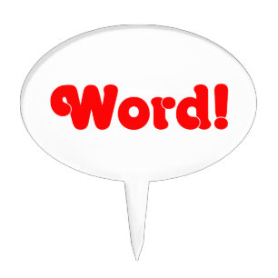 Word! Cake Topper