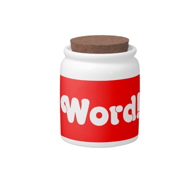 Word! Candy Jar (Front)