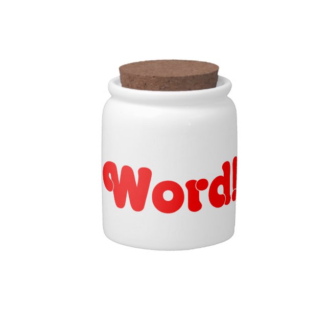 Word! Candy Jar (Front)